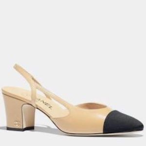 Chanel slingback classic pumps 37 7